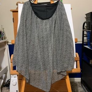 Black And White Half Circle Skirt